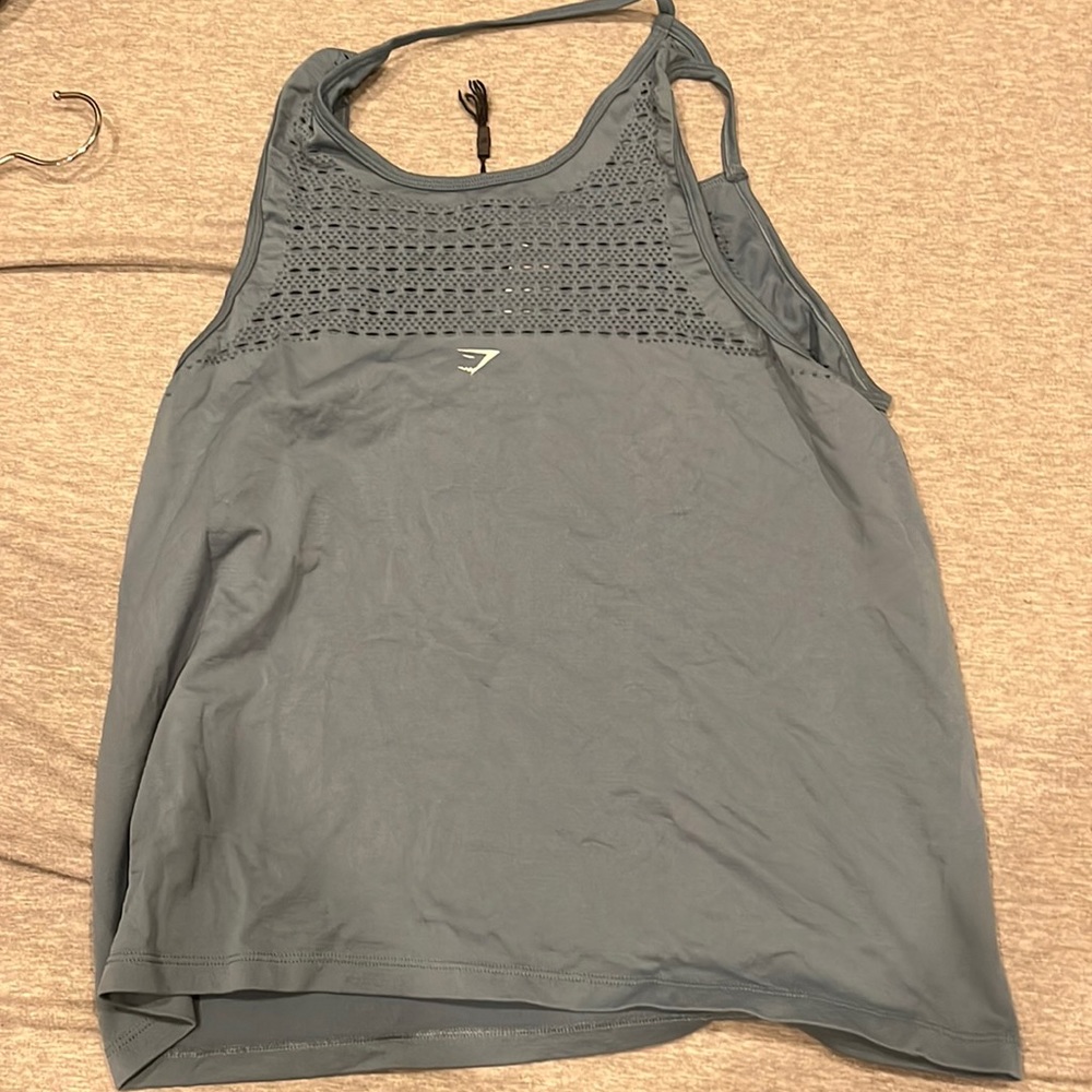 Gymshark blue tank top